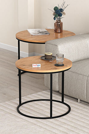 2li Orta Sehpa Zigon Sehpa Yan Sehpa Kahve Sehpası Hilal Çam