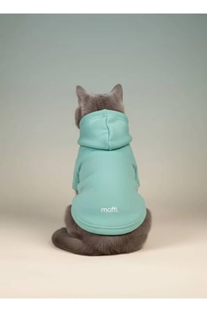 moffi Kapüşonlu Kedi Köpek Kıyafeti Sweatshirt Hoodie Evcil Hayvan Giysisi