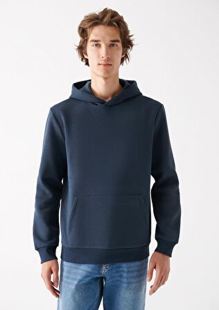 Mavi Kapüşonlu Lacivert Sweatshirt 0610937-70490