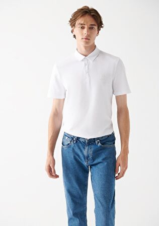 Mavi Beyaz Polo Tişört 0610807-620
