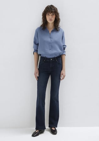 Molly Everyday Puslu Mürekkep Mavisi Jean Pantolon 1013683048