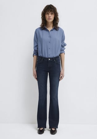 Molly Everyday Puslu Mürekkep Mavisi Jean Pantolon 1013683048