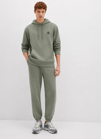 Mavi 065809-80692 Logo Nakışlı Erkek Kapüşonlu Sweatshirt