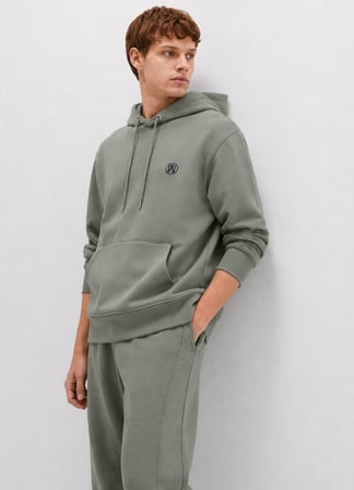 Mavi 065809-80692 Logo Nakışlı Erkek Kapüşonlu Sweatshirt