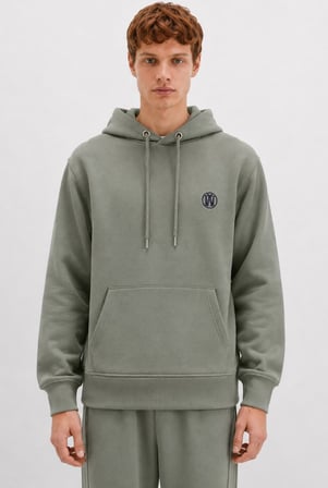 Mavi 065809-80692 Logo Nakışlı Erkek Kapüşonlu Sweatshirt