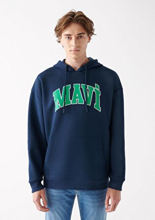 Mavi Logo Baskılı Lacivert Sweatshirt 067149-29743