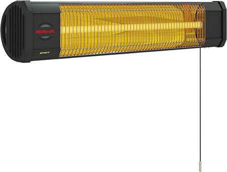 Mirkraft Effect-I 2000 W Termostatlı Dış Mekan Elektrikli Duvar Tipi Infrared Isıtıcı 20 m2