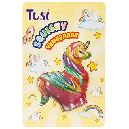 Squishy Unicorn Figürü: Kawaii Slow Rising Tek Boynuzlu At! Stres Atan Yumuşacık Oyuncak