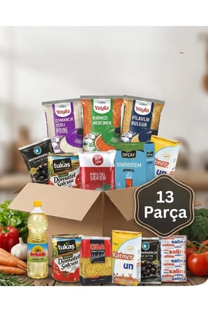 Araz Et Temel Gıda Erzak Kumanya Paketi (13 Parça)