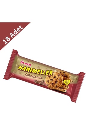 Ülker Hanımeller Çikolata Damlalı Kurabiye 82 gr x 18 Adet