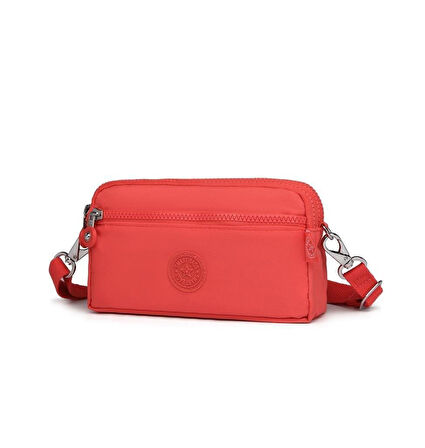 Smart Bags Krinkıl Kumaş Su Geçirmez Mini Boy Postacı Çantası BC 1112 - Nar