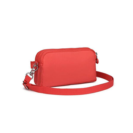 Smart Bags Krinkıl Kumaş Su Geçirmez Mini Boy Postacı Çantası BC 1112 - Nar