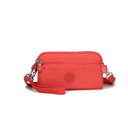 Smart Bags Krinkıl Kumaş Su Geçirmez Mini Boy Postacı Çantası BC 1112 - Nar