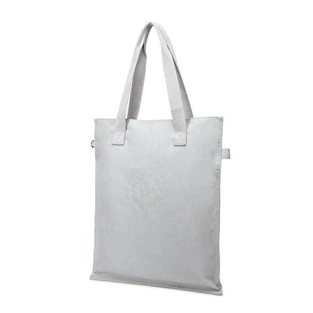 Smart Bags Büyük Boy Krinkıl Kumaş Omuz Çantası BC 3076 - Açık Gri