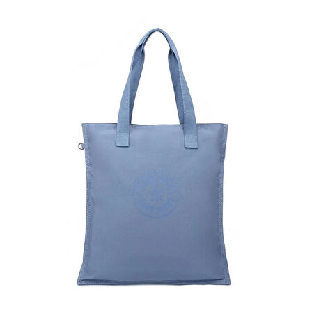 Smart Bags Büyük Boy Krinkıl Kumaş Omuz Çantası BC 3076 - Jeans Mavi