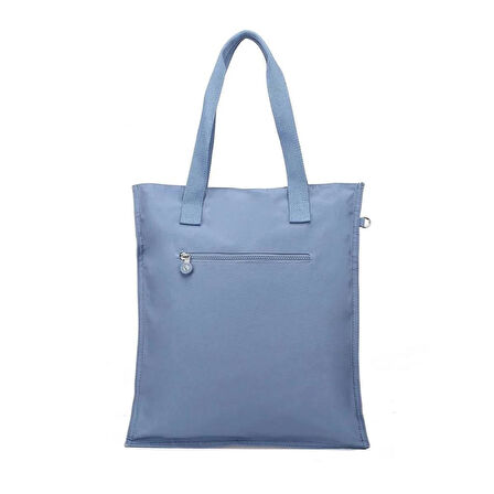 Smart Bags Büyük Boy Krinkıl Kumaş Omuz Çantası BC 3076 - Jeans Mavi