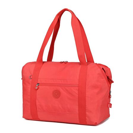 Smart Bags Dev Boy Kadın Çantası Krinkıl Kumaş 3082