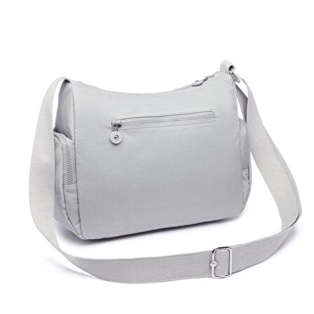 Smart Bags Kadın Postacı Çantası Krinkıl Kumaş 1115 A.Gri