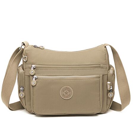 Smart Bags Kadın Postacı Çantası Krinkıl Kumaş 1115 Camel