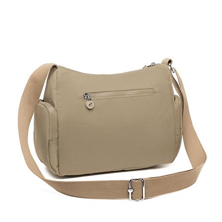 Smart Bags Kadın Postacı Çantası Krinkıl Kumaş 1115 Camel