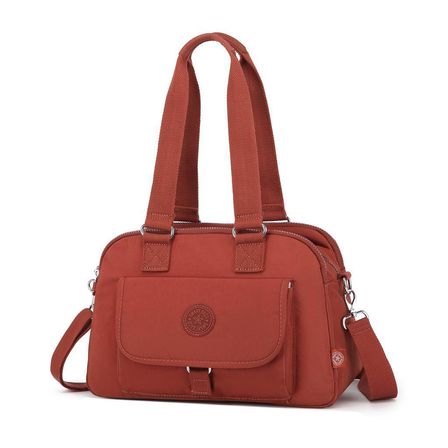 Krinkıl Kumaş Kadın Omuz Çantası Smart Bags 1122 Kiremit