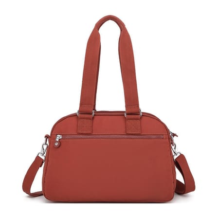 Krinkıl Kumaş Kadın Omuz Çantası Smart Bags 1122 Kiremit