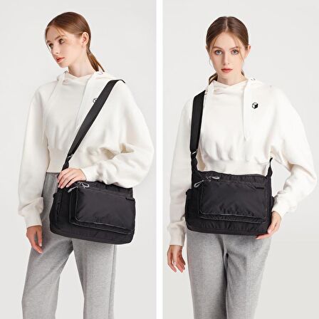 Smart Bags Ekstra Hafif Kumaş Kadın Postacı Çantası 3146