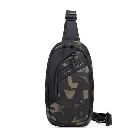 C-Active Erkek Bodybag Omuz Çantası Orta Boy Oxford Kumaş 8677
