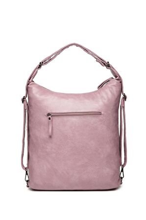 Yıkama Deri Hem Sırt Hem Omuz Kadın Çantası 21-k Barcelona 1580