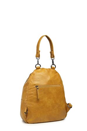 21-K Barcelona Yıkama Deri Orta Boy Kadın Sırt Çantası 21-K Barcelona 1685