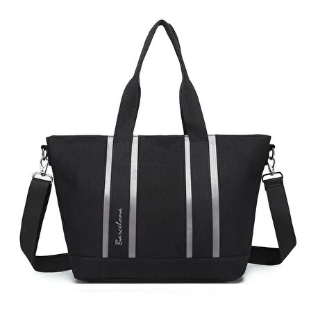 Barcelona Dev Boy Exclusive Kanvas Kumaş Kadın Omuz Çantası 1312