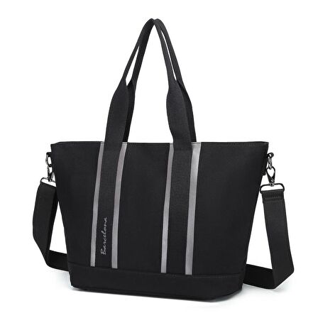 Barcelona Dev Boy Exclusive Kanvas Kumaş Kadın Omuz Çantası 1312