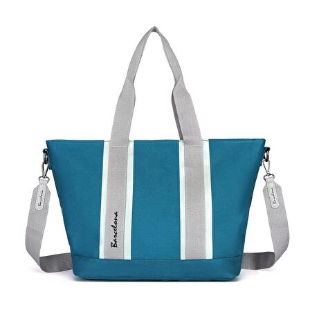 Barcelona Dev Boy Exclusive Kanvas Kumaş Kadın Omuz Çantası 1312