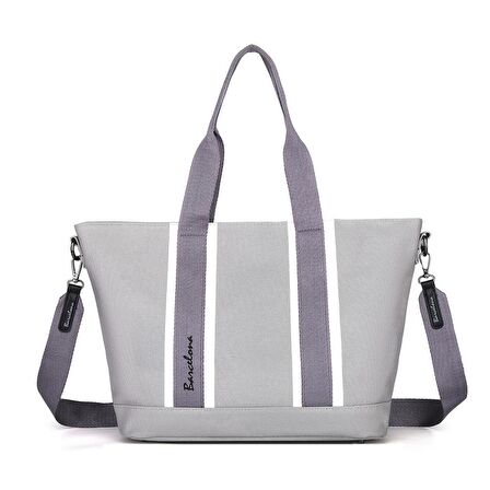 Barcelona Dev Boy Exclusive Kanvas Kumaş Kadın Omuz Çantası 1312