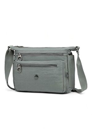 Smart Bags Krinkıl Koyu Yeşil Kadın Çapraz Askılı Çanta SMB MT-1238
