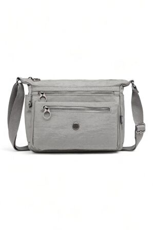 Smart Bags Krinkıl Koyu Gri Kadın Çapraz Askılı Çanta SMB MT-1238