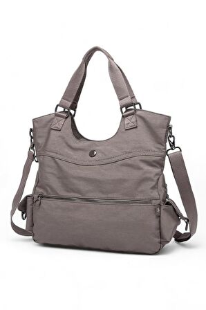 Smart Bags Krinkıl Vizon Kadın Omuz Çantası SMB MT-3221