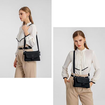 Smart Bags Krinkıl Kumaş Askılı Kadın Çantası 1147 Ten