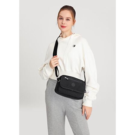 Smart Bags Postacı Kadın Çantası Krinkıl Kumaş 3166