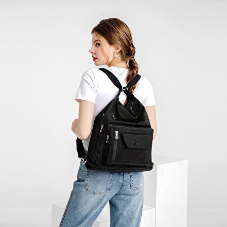 Hem Sırt Hem de Omuz Kadın Çantası Smart Bags 1205 Mor