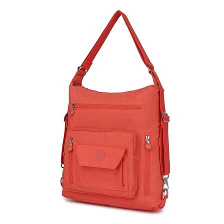 Hem Sırt Hem de Omuz Kadın Çantası Smart Bags 1205 Nar