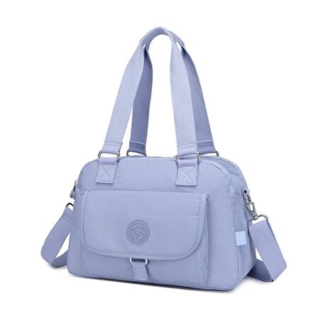 Krinkıl Kumaş Kadın Omuz Çantası Smart Bags 1122 Lila