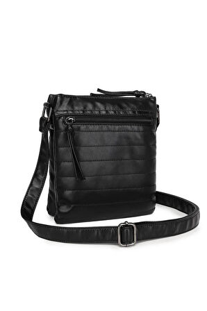 Barcelona Yıkamaderi Askılı Kadın Çapraz Çantası 1876 - Siyah