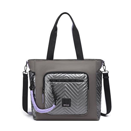Smart Bags Parlak Kumaş Çapraz Askılı Kadın Omuz Çantası 3246