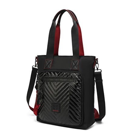Smart Bags Parlak Kumaş Çapraz Askılı Kadın Omuz Çantası 3248