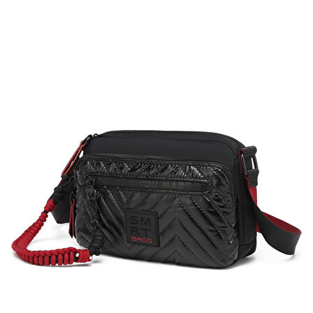 Smart Bags Parlak Kumaş Çapraz Askılı Kadın Postacı Çantası 3249
