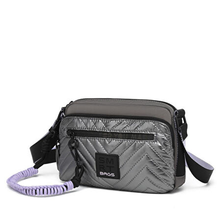 Smart Bags Parlak Kumaş Çapraz Askılı Kadın Postacı Çantası 3249