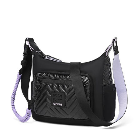 Smart Bags Parlak Kumaş Çapraz Askılı Kadın Postacı Çantası 3251
