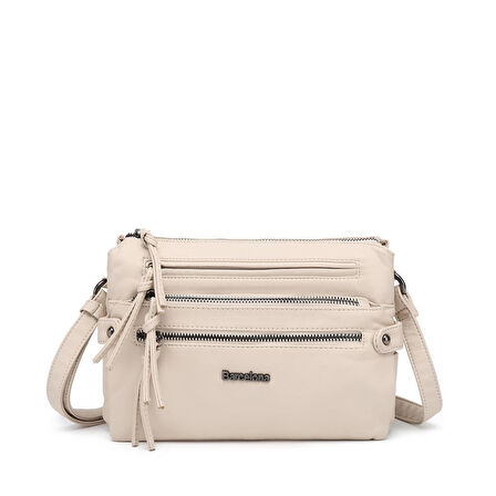 Yıkama Deri Askılı Kadın Postacı Çantası 21K Barcelona 1920