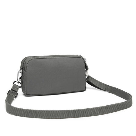 Smart Bags Mini Boy Postacı Çantası ve Cüzdanı Krinkıl Kumaş 1112